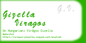 gizella viragos business card