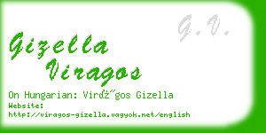 gizella viragos business card